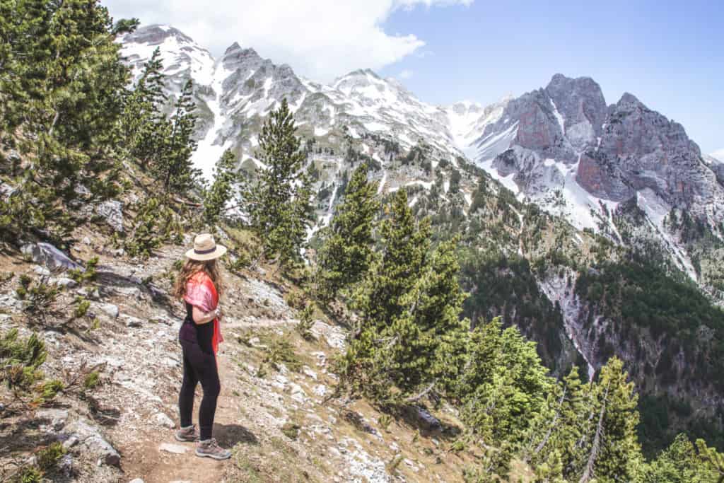 Valbona Pass hiking in the Accursed Mountains of Albania