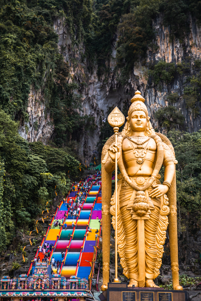 Batu Caves in Kuala Lumpur, Malaysia, one of the most famous landmarks in Asia