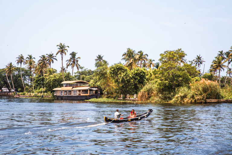 The backwaters of Alleppey in Kerala, India