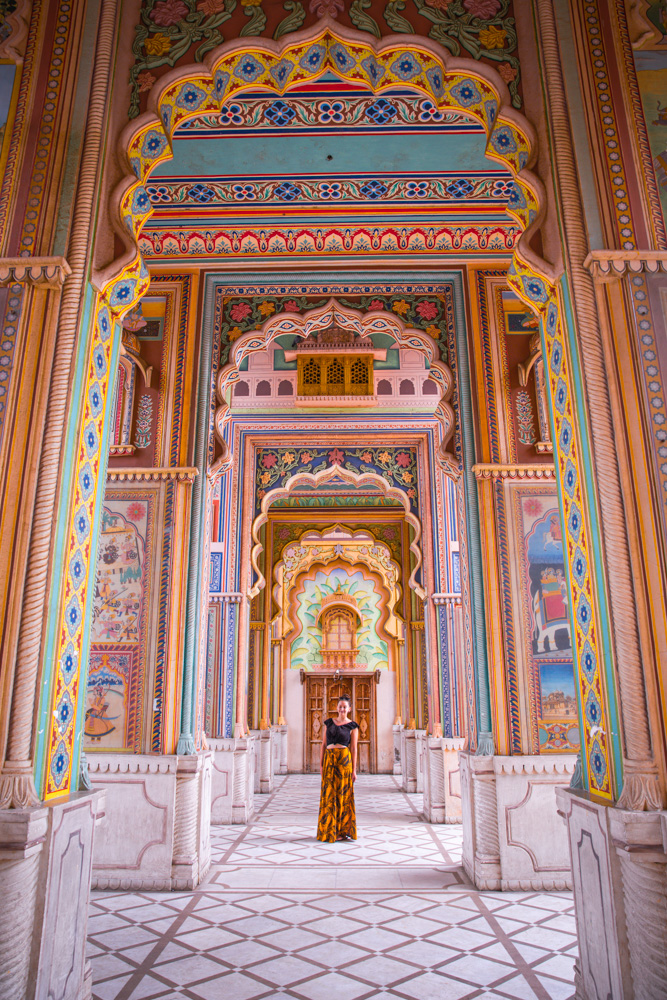Standing at Patrika Gate in Jaipur