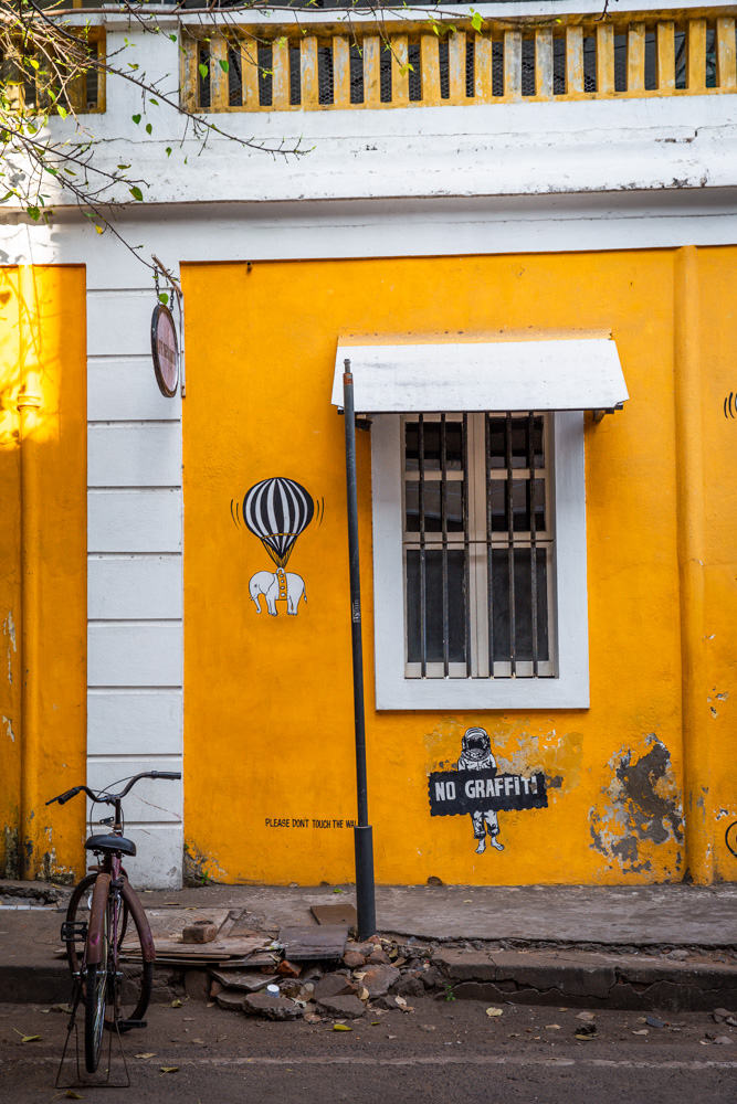 Cafe des Arts in the French Quarter of Pondicherry